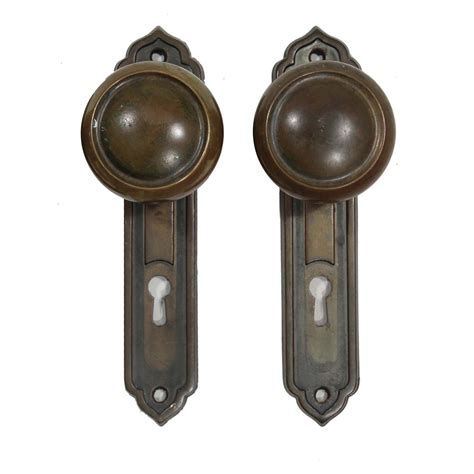 tudor collection door knob|Antique Brass Tudor Door Hardware Sets, Early 1900’s.